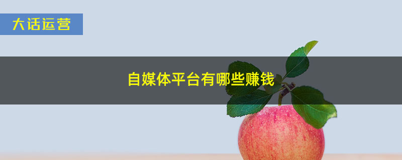 自媒体平台有哪些赚钱